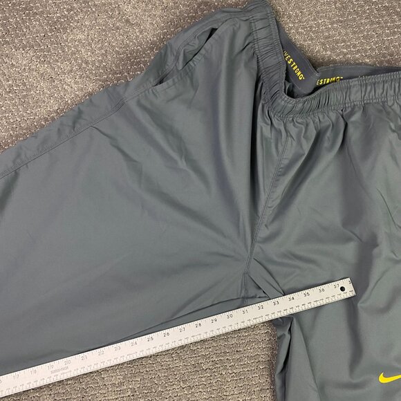 Nike Livestrong Woven Track Pants Baggy Men's XXL Gray Drawstring Jogger Running - Picture 14 of 15